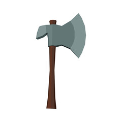 Vector Axe, Low poly axe isolated on a white background. Vector illustration.