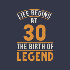 Life begins at 31 the birthday of legend, 31st birthday retro vintage design