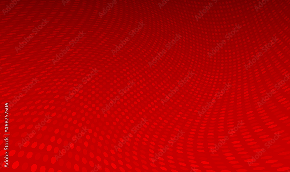 Poster abstract halftone dots background in red colors. futuristic twisted grunge pattern, dot, circles. br