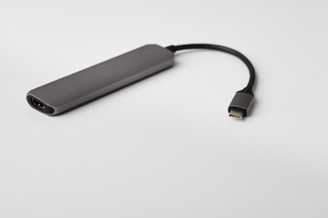 Close-up photo of type-c hub