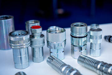 Plumbing and fittings on a light background.