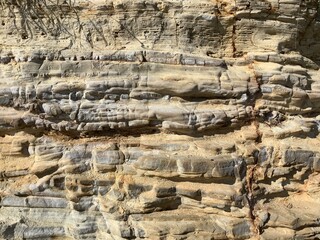 Sandstone strata found on Himakajima Island