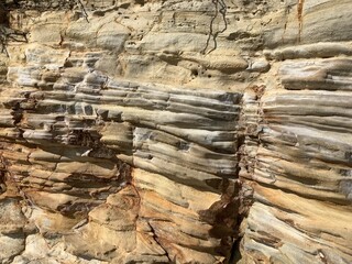 Sandstone strata found on Himakajima Island