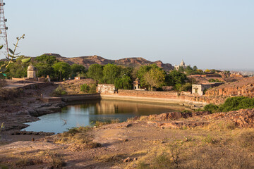 Fototapeta na wymiar インド　ジョードプルのメヘラーンガル砦から見える風景