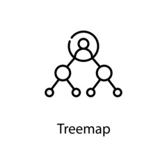 Treemap vector outline Icon Design illustration. Web Analytics Symbol on White background EPS 10 File