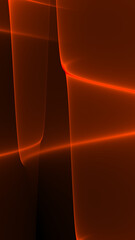 Abstrakter Hintergrund 4k orange rot hell dunkel schwarz Smartphone Neon Wellen und Linien