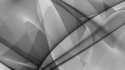 Hintergrund abstrakt 8K Monochrome weiss grau schwarz Wellen Linien Kurven Verlauf