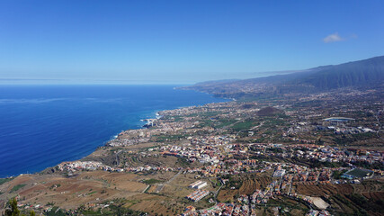 Naklejka na ściany i meble Panoramic view of the North coast of Tenerife, Canary Islands, Spain