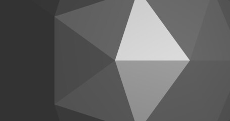 Render with geometric monochrome simple background of gray triangles