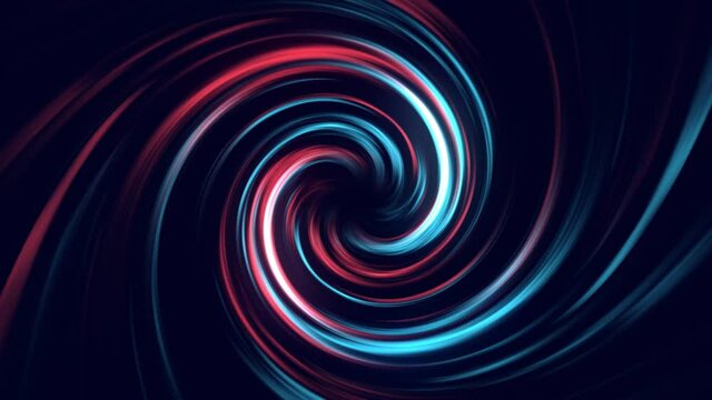 red blue twister background. Abstract spiral background.