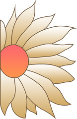 Sun flower Vector with work path