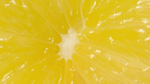 Yellow lemon abstract background rotate on white 
