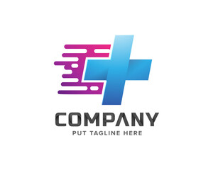 Fototapeta premium Creative colorful Butterfly Medical foundation logo for company 