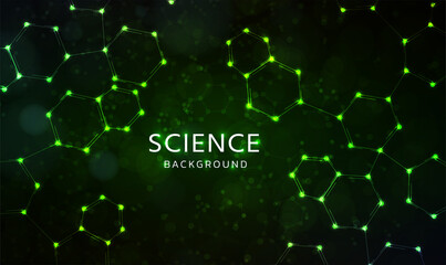 DNA molecule structure background. Abstract background with molecule DNA. Medical, research, chemistry, biotechnology, science and technology concepts. Vector illustration EPS10.