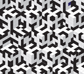 Abstract seamless cubes background