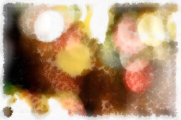 abstract photo bokeh watercolor style illustration impressionist painting.