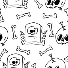 halloween pattern designs illustration for clothing, wallpapers, backgrounds, posters, books, banners and more