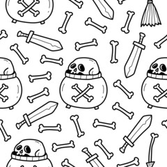 halloween pattern designs illustration for clothing, wallpapers, backgrounds, posters, books, banners and more