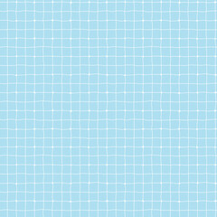 Swimming Pool Tile Digital Papers, Seamless Patterns, Summer Blue Check Design Illustration, 12 inches