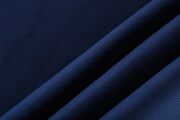 navy blue kashkorse soft fabric folded