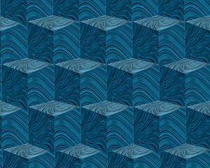 Fototapeta premium Abstract seamless grunge background. Noise structure with cubes