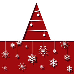 Christmas background with tree. Vector EPS 10