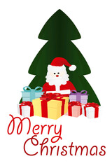 Christmas holiday card. vector illustration