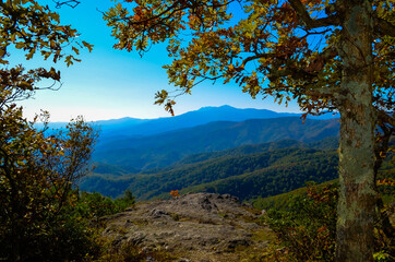Fototapeta na wymiar Mountain Landscape in Early Fall 