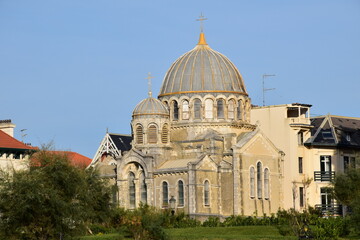 Fototapeta na wymiar Eglise Orthodoxe de Biarritz Pays Basque