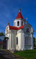 Fototapeta na wymiar St. George chapel. City of Myshkin, Russia