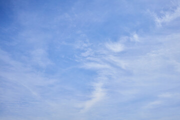 Beatiful blue sky with clouds on a sunny day