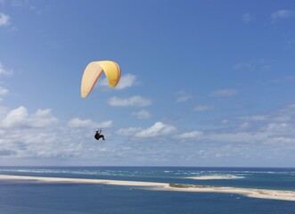 paraglider in the sky