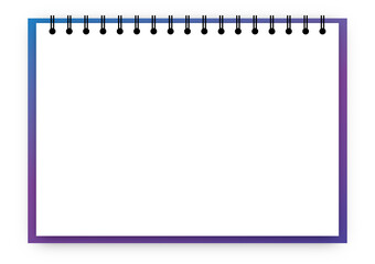 上とじで白紙のリングノート