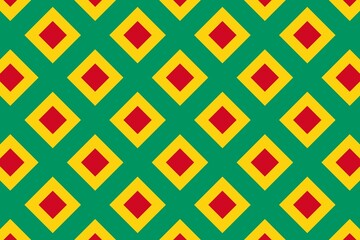 Simple geometric pattern in the colors of the national flag of Guinea