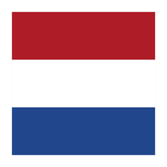 Netherlands Square Country Flag button Icon