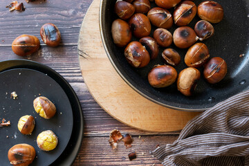 Ready to eat roasted chestnuts