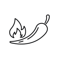 Obraz premium Line icon- pepper