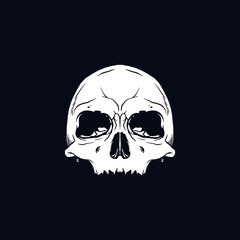Skull Logo Design Vector Illustration Template Idea
