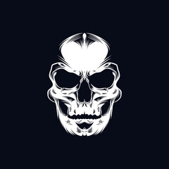 Skull Vector Logo design template inspiration idea concept