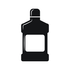 mouthwash bottle isolated icon