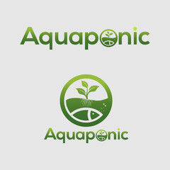 Aquaponics Logo Stock Vector Template design