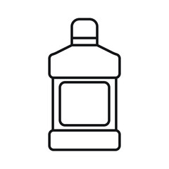mouthwash bottle isolated icon