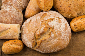 Close-up of traditional bread