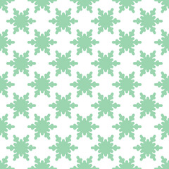 Seamless texture pattern with snowflakes on white