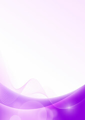 Background wave curves and lines light violet color vector