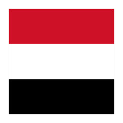 Yemen Square Country Flag button Icon