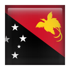 Papua New Guinea Square Country Flag button Icon