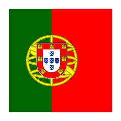 Portugal Square Country Flag button Icon