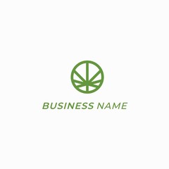 design logo circle cannabis