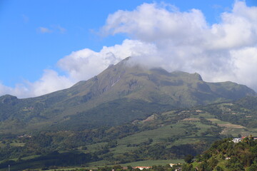 Fototapeta na wymiar Montagne Pelée Martinique Saint Pierre Caraïbes
